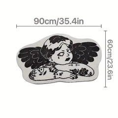 Horror Girl Shape Area Rug Indoor Non Slip Washable Rug