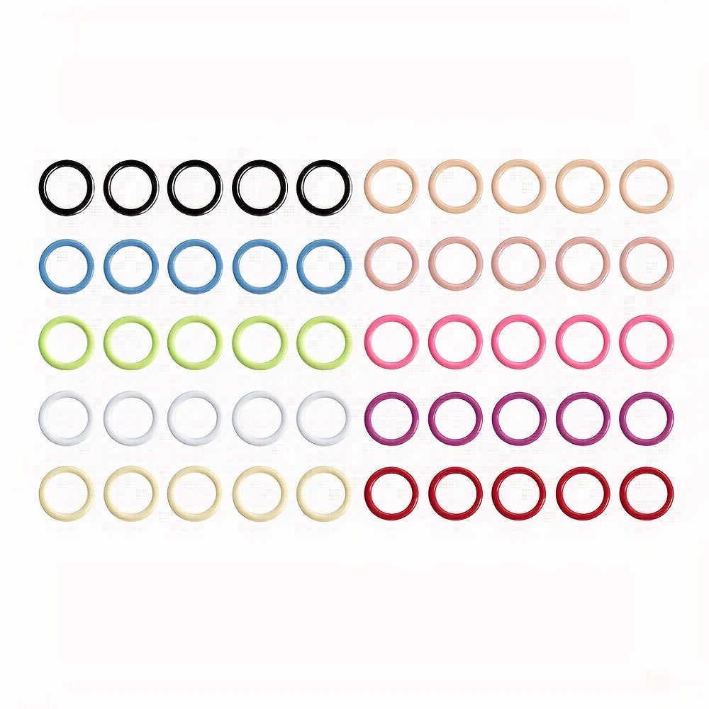 100pcs Round Knitting Stitch Markers 10 Colors Locking Crochet Accessories