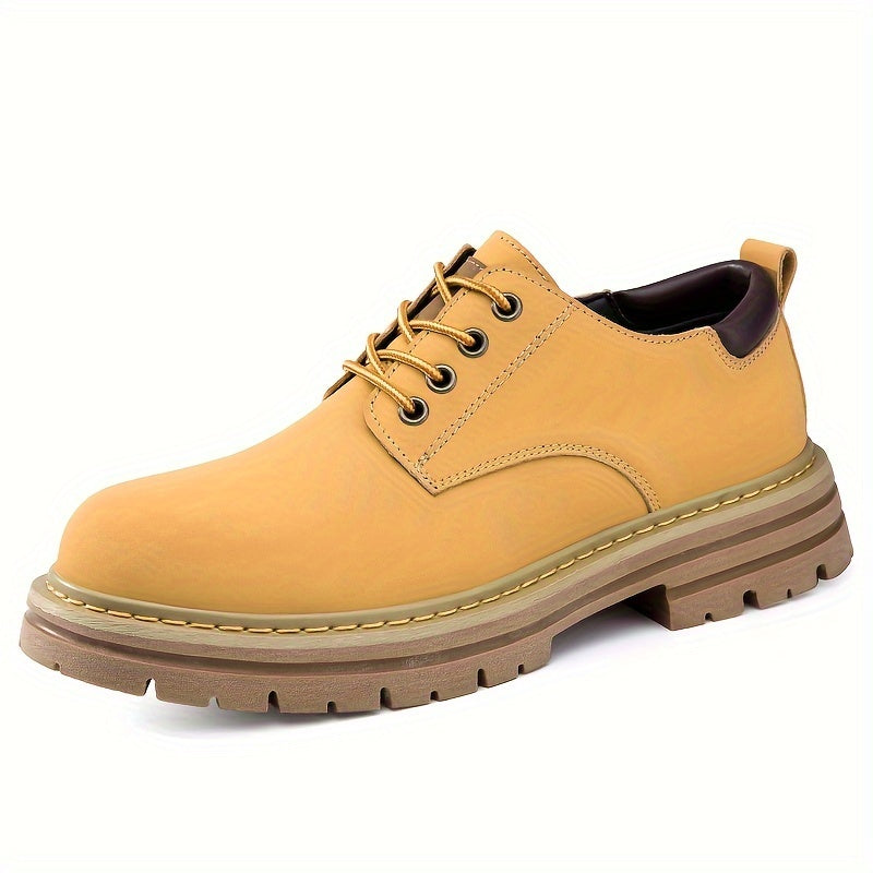 Men's Classic Hiking Boots Comfy Non Slip Vintage Durable Lace Up Shoes