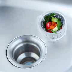 50pcs Disposable Sink Strainer Mesh Bag Filter Kit