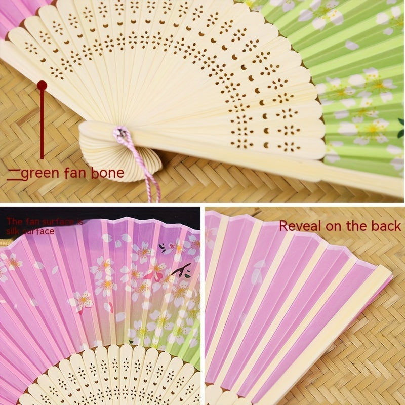 Bamboo Folding Fan Chinese Style Small Fan Student Gift