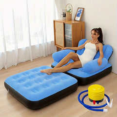 1pc 5-in-1 Inflatable Sofa Bed, Foldable Sofa Mattress