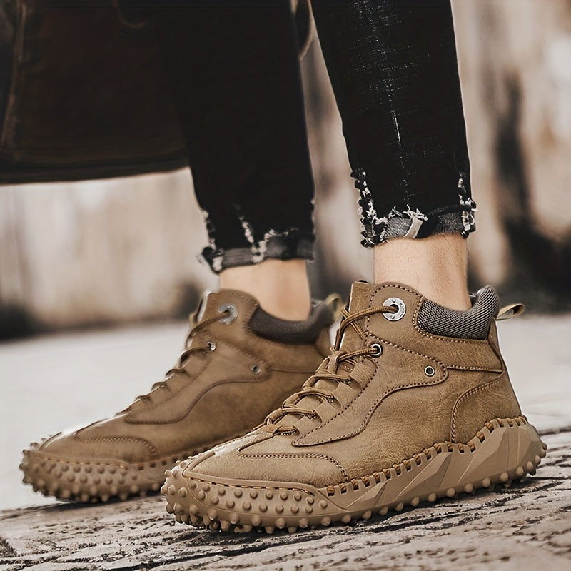 Men's Casual High Top Boots Outdoor Hiking Shoes