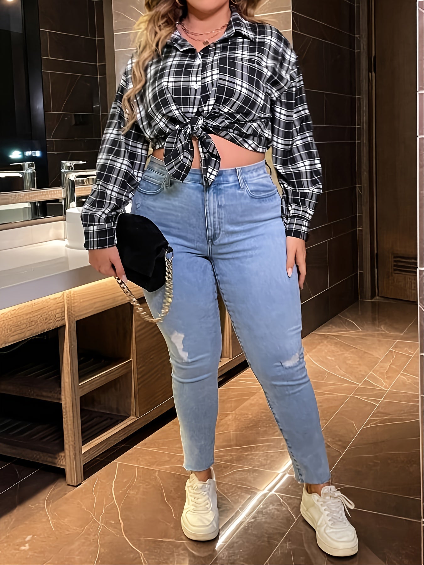  Plaid Blouse Women's Gingham Shirt