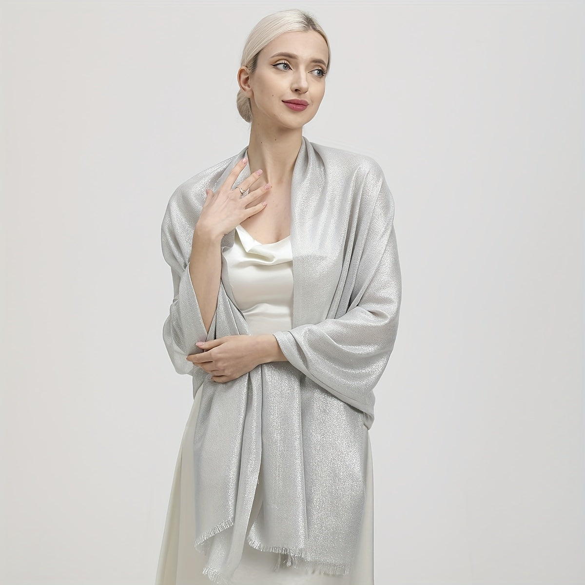 Glam Tassel Shawl Sparkles in the Sun Party Wrap