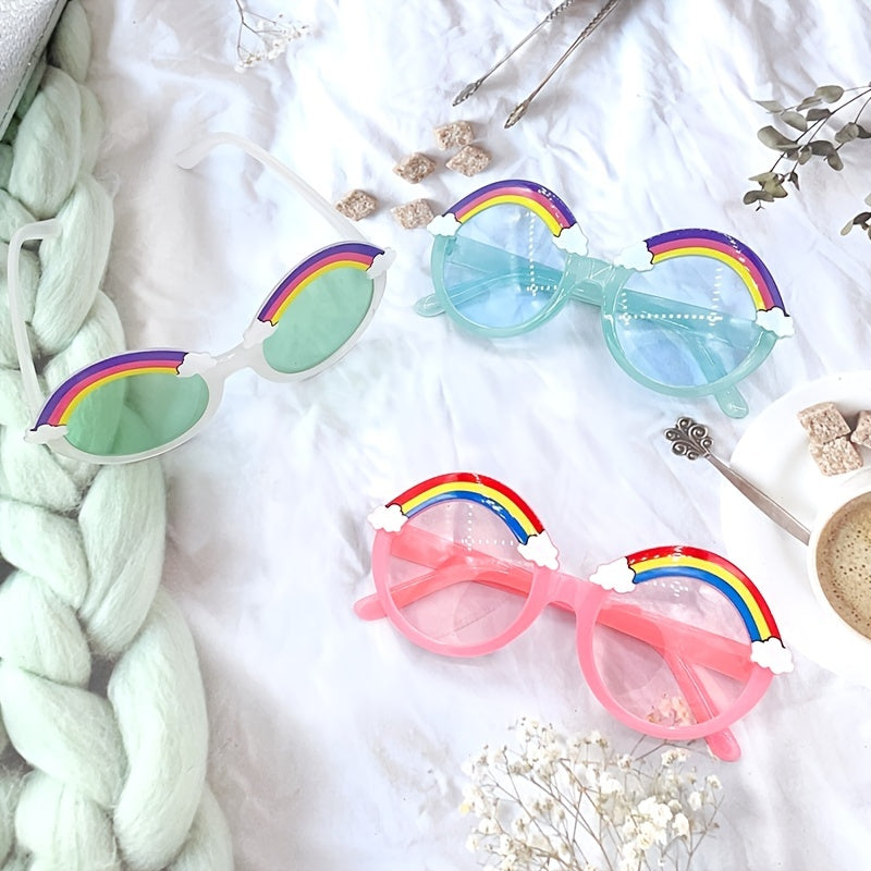 Round Frame Rainbow Sunglasses for Kids