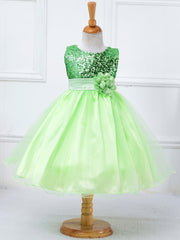 Toddler Girls Sequins Tutu Dress Princess Pageant Wedding