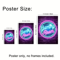 Modern Neon Art Wall Painting Game Room Wall Stickers