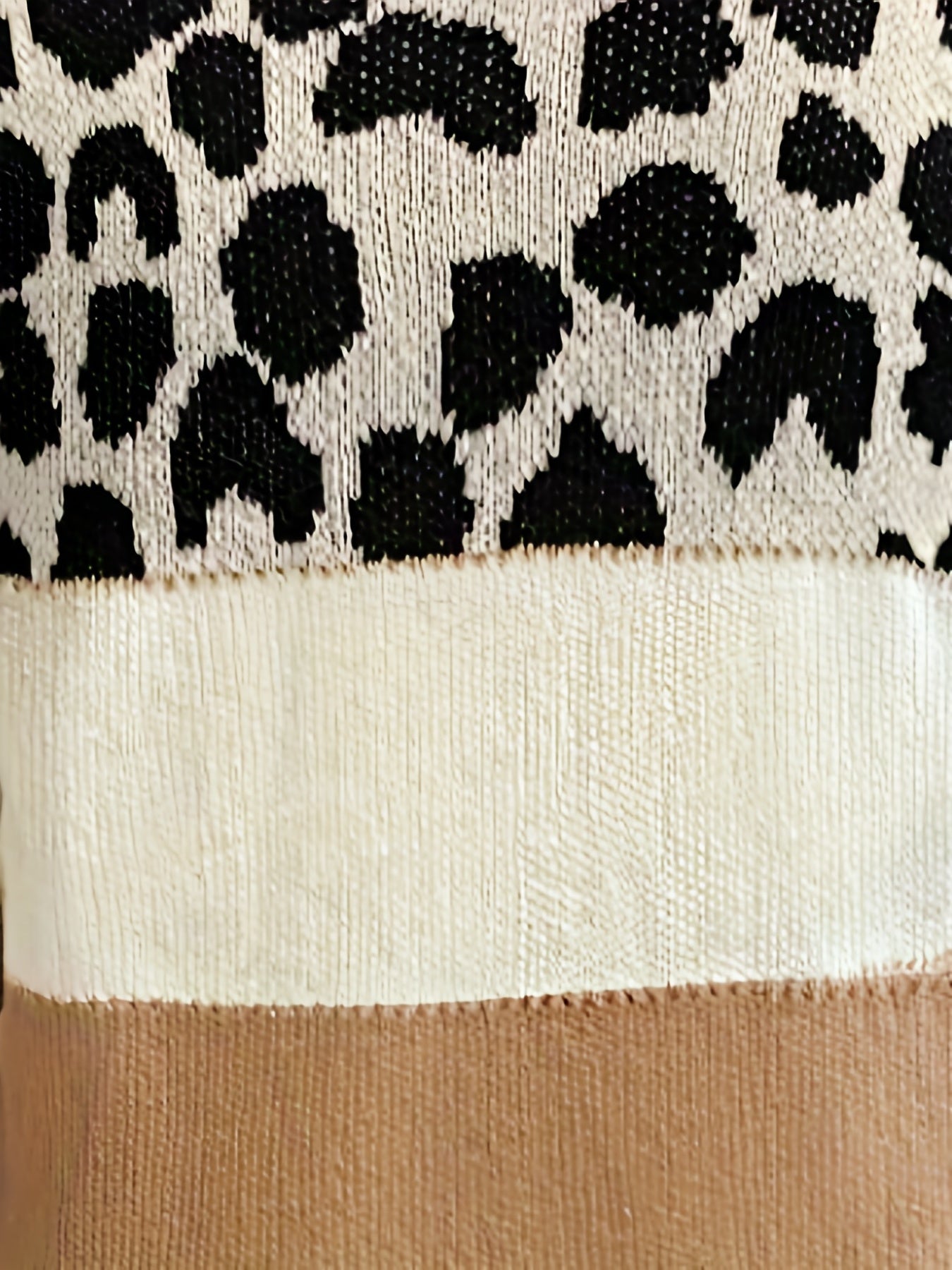  Colorblock Cow Print Long Sleeve Cardigan