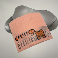 50pcs Plastic Tote Gift Bag for Retail Stores Boutique Supermarkets