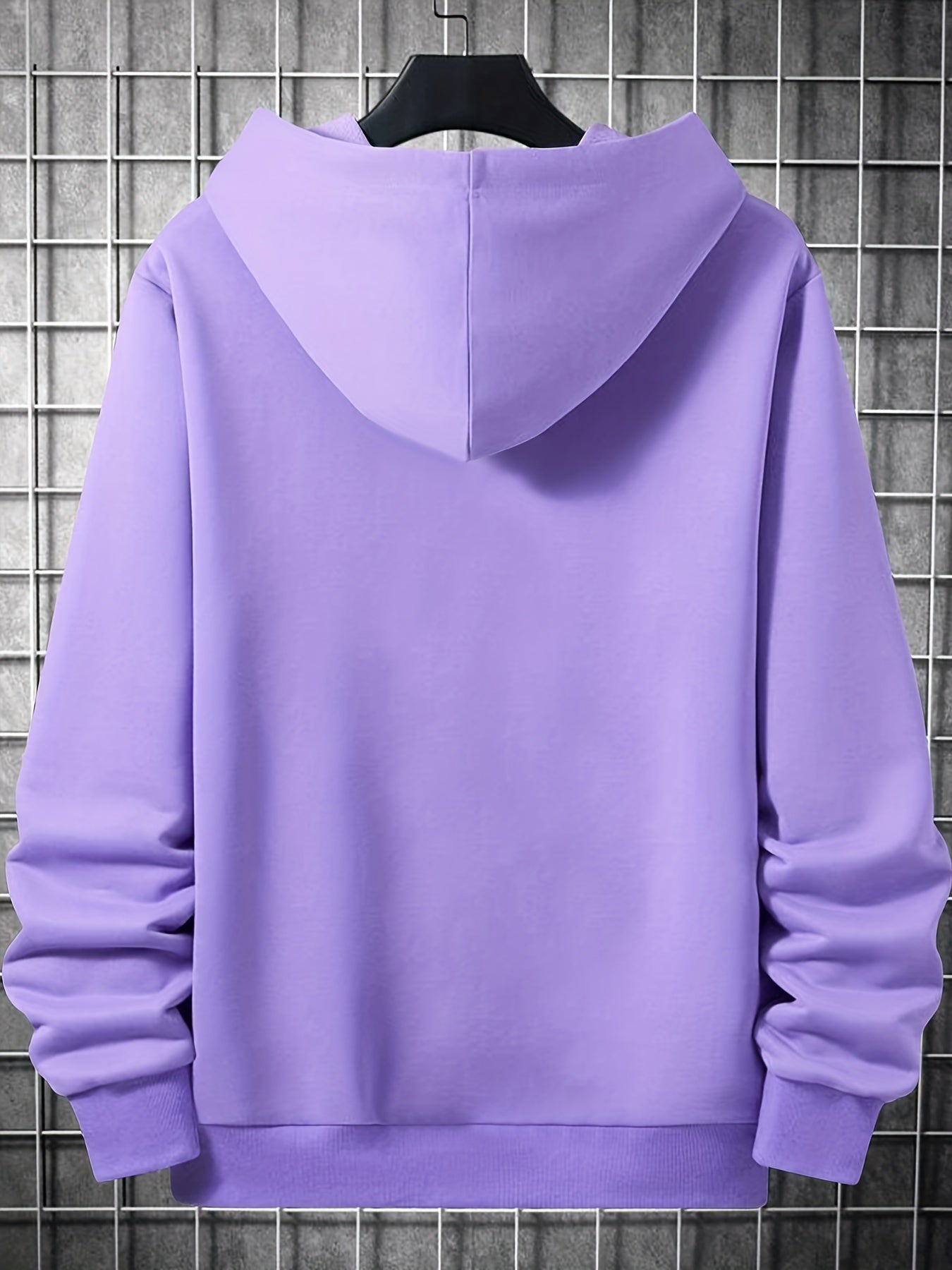 Men's Star Print Hooded Sweatshirt Drawstrings