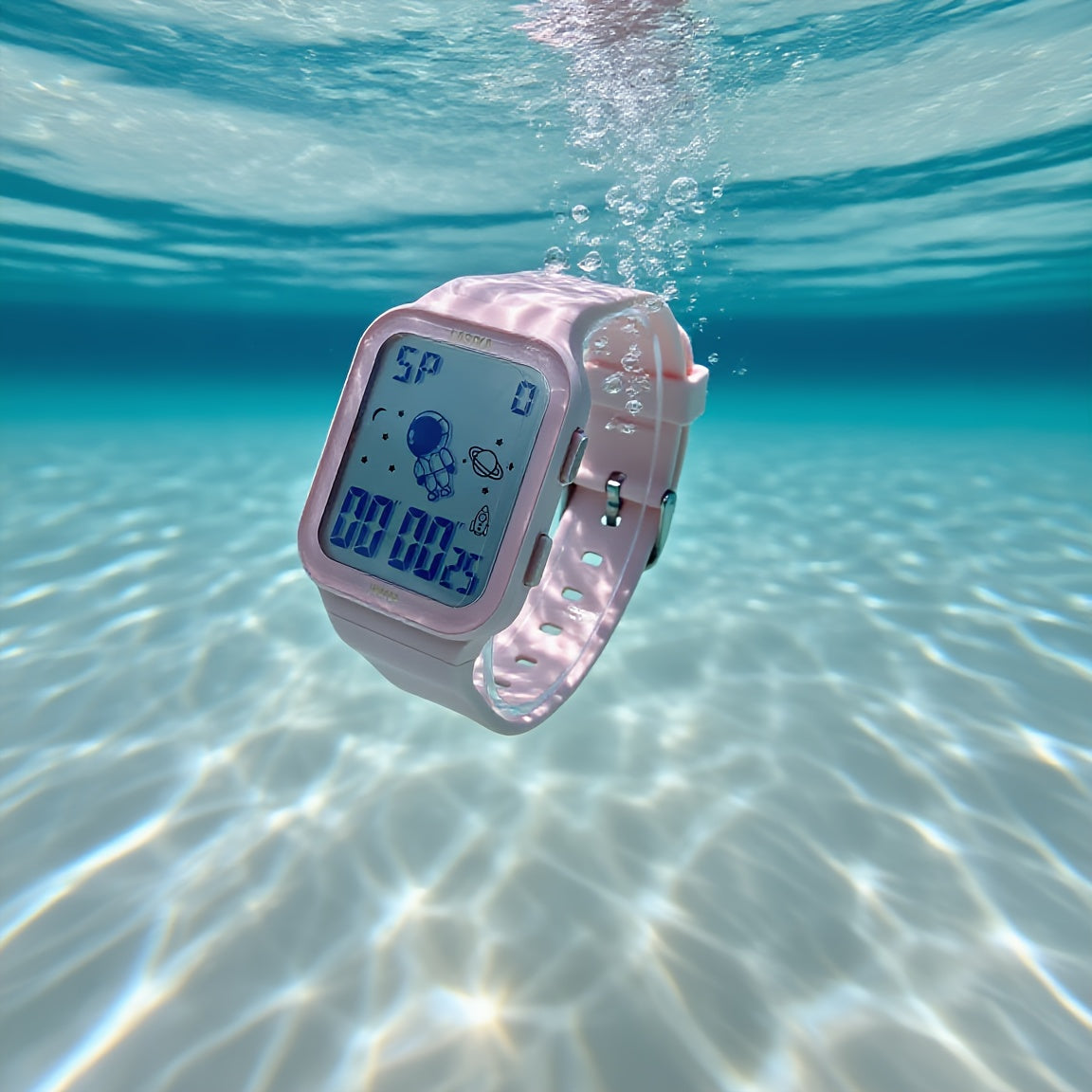 Kids Spaceman Chronograph Watch Turquoise Strap