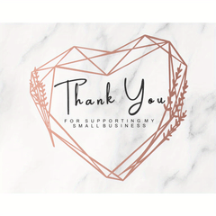 50 Thank You Cards for Business 9.5 Business Card Jewelry Package Insert