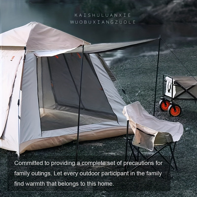 Quick Setup 4-5 Person Waterproof Tent with Removable Floor