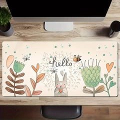 Rabbit Pattern Large Mouse Pad Anti-Slip Office Pad