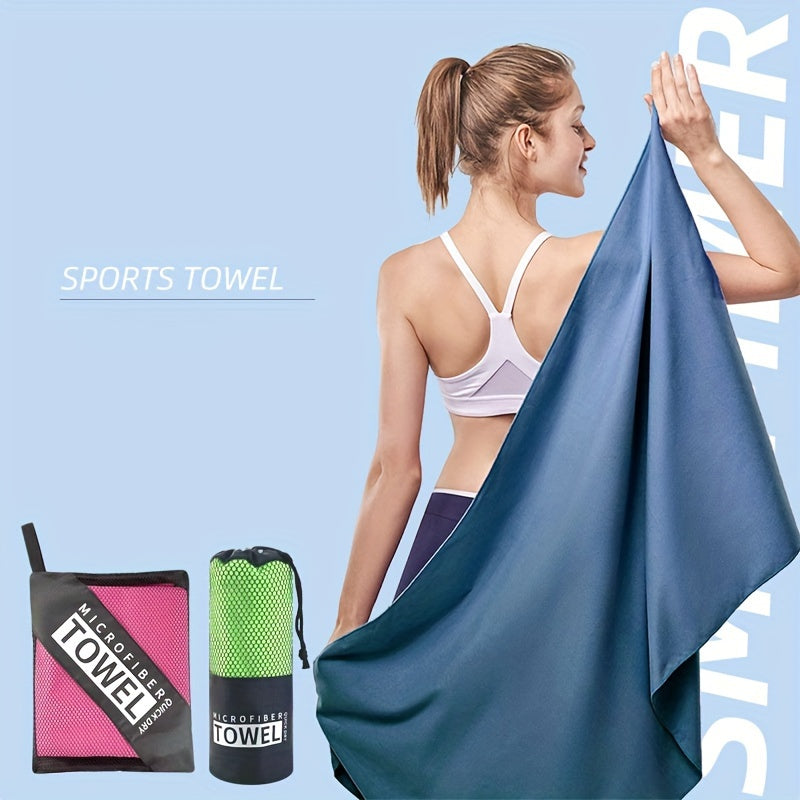 Double Sided Velvet Sports Towel - Microfiber Quick Drying Absorbent