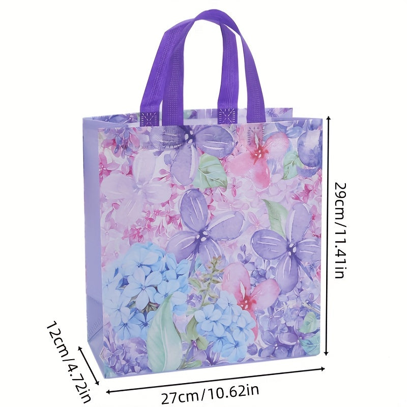 Flower Pattern Gift Bag Non woven Shopping Storage Handbag