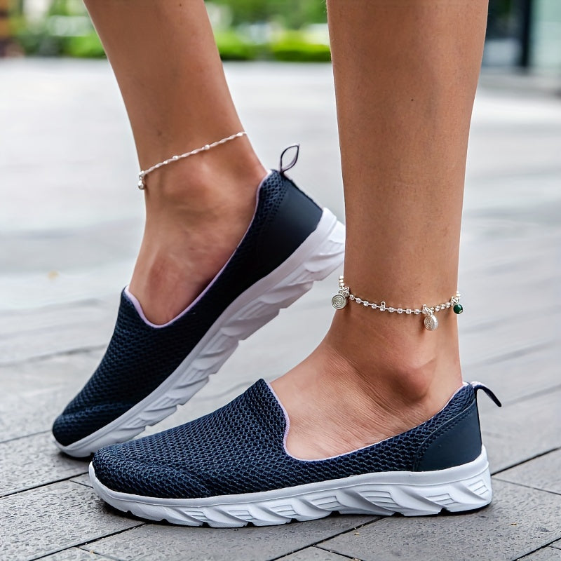 Women's Mesh Sneakers Lightweight Slip On Outdoor Shoes