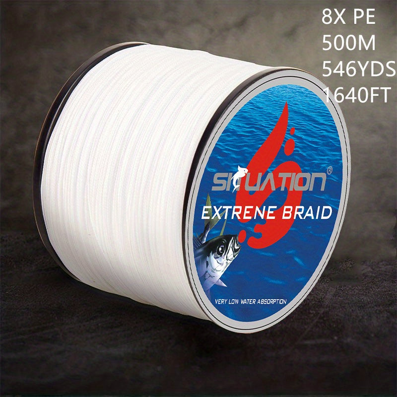 8 Strand Braided PE Fishing Line 500m 546yds All Fishing Tackle Needs
