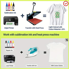 Sublimation Paper Heat Transfer Inkjet Printer Mug T Shirt 100 Sheets A4