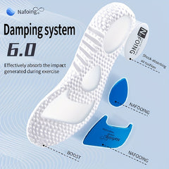 Soft Sports Shock Absorption Insoles High Elastic Deodorant Comfortable