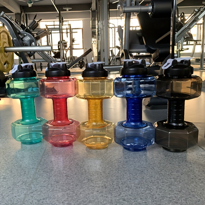 2600ml Plastic Dumbbell Water Cup Gym Sports Kettle