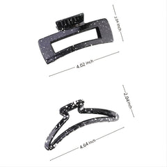Large Square Crescent Hair Claw Clip Women's Hair Accessories