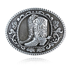 Belt Buckle Western Cowboy Style Shoes Pattern