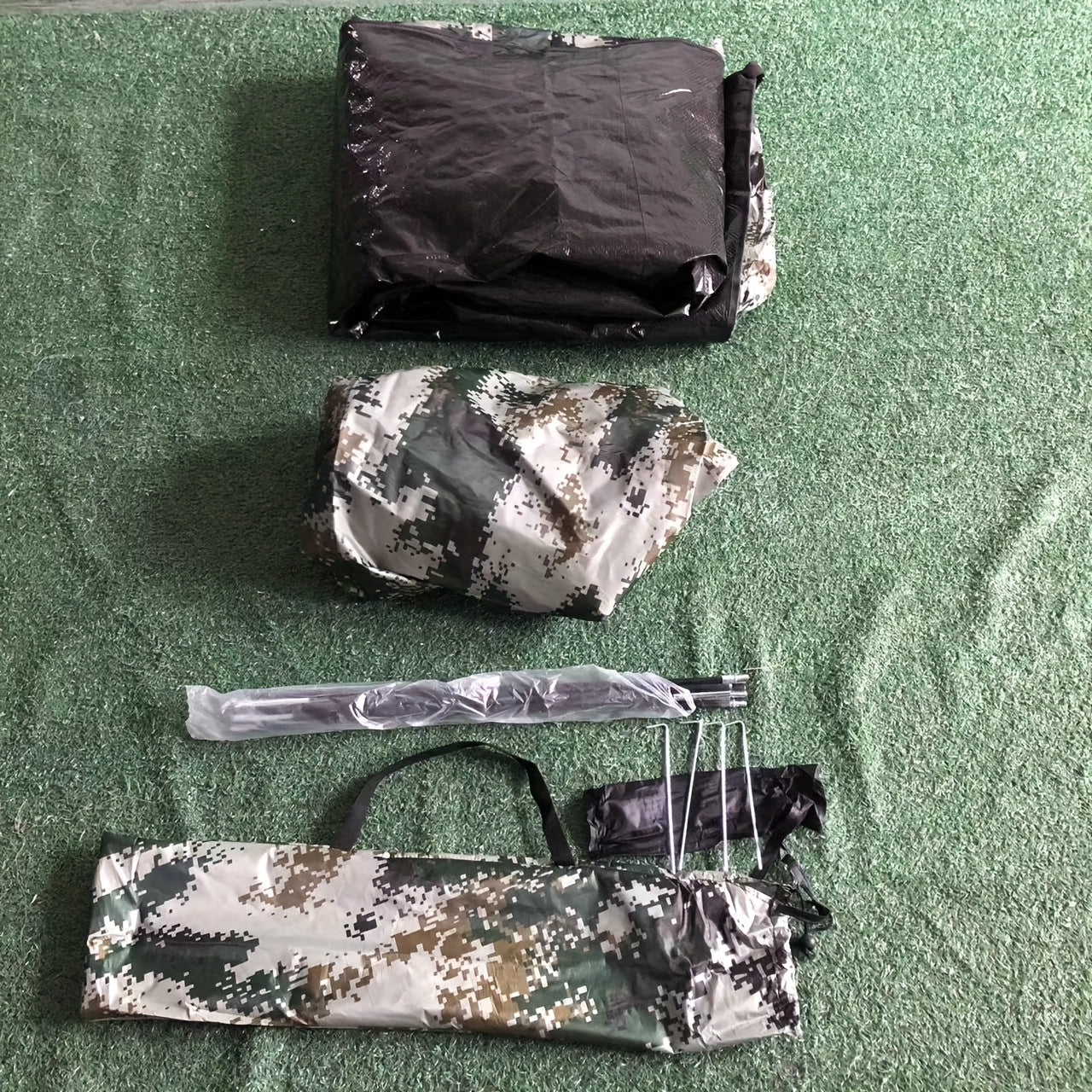 Camouflage Tent Double Layer UV Protection Portable Single