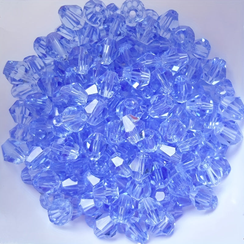 3mm Crystal Rhombus Beads Colored Glass Beads String Bracelet Necklace