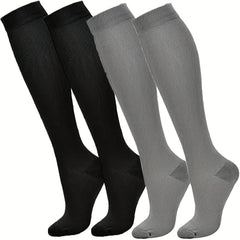 4 Pairs Copper Compression Socks Improve Circulation Reduce Swelling Relief Pain