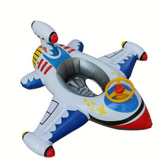 Inflatable Airplane Swimming Ring Float with Steering Wheel