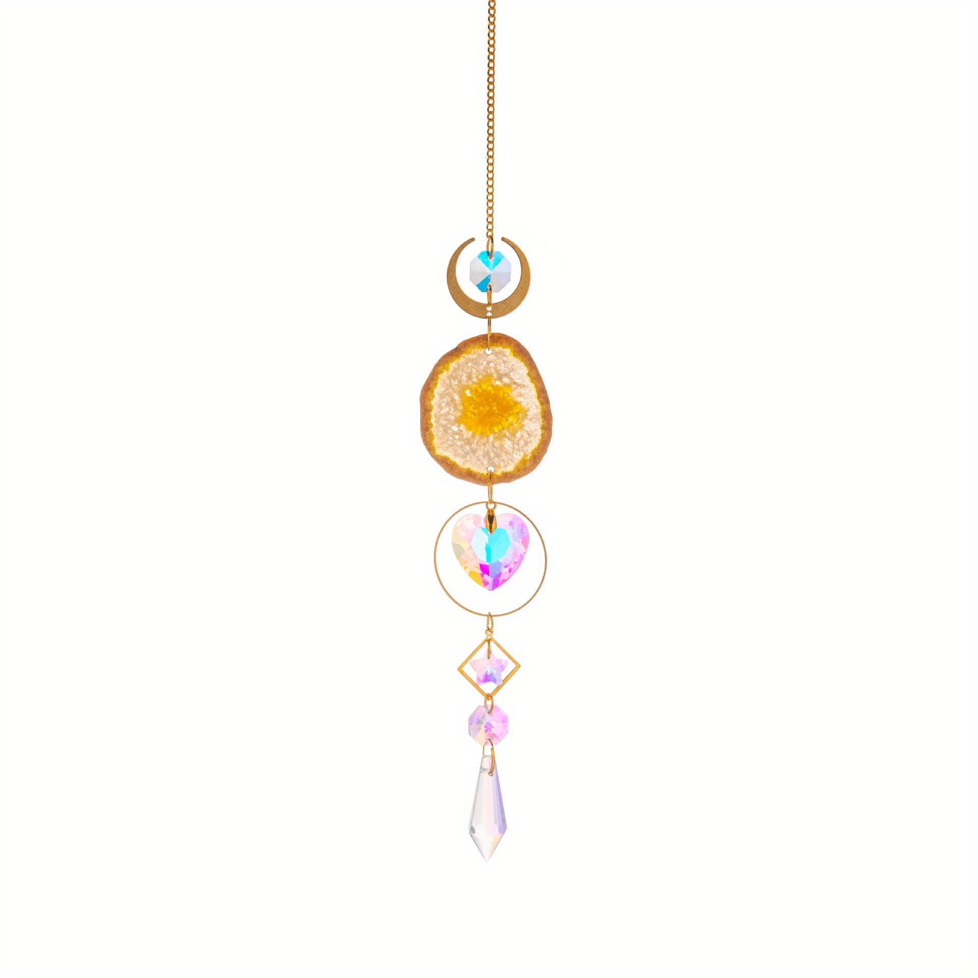 Crystal Agate Sun Catcher for Windows - Hanging Window Decor