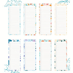 Ocean Theme Magnetic Notepad 60 Sheets To Do List Grocery Shopping Summer Theme