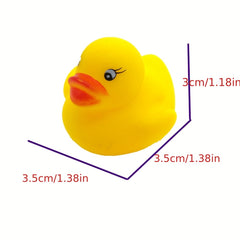 12pcs Colorful Bath Toys Rubber Duck Toy