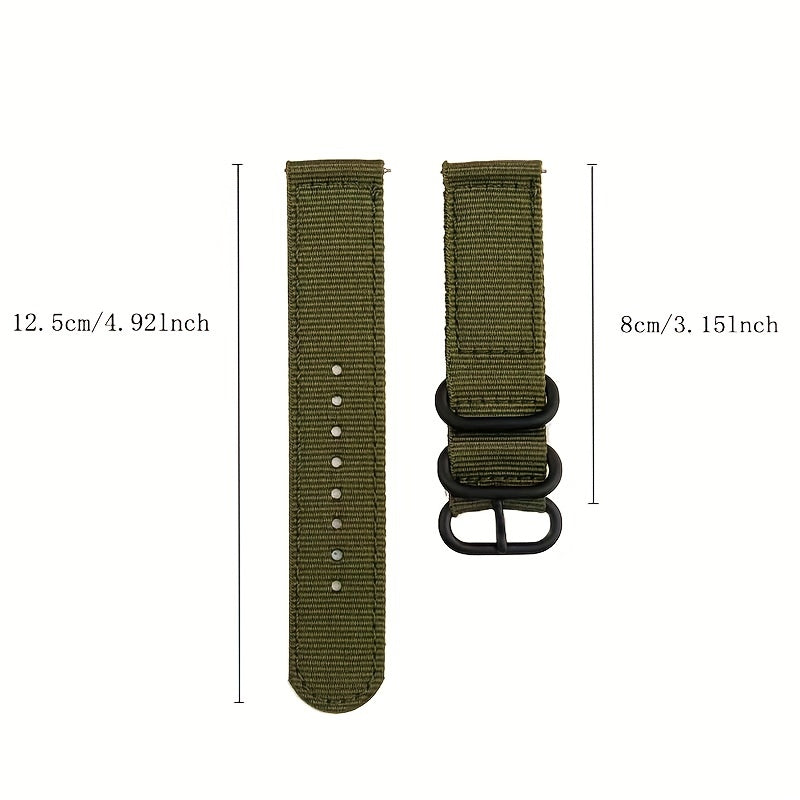 Soft Green Double Layer Nylon Smart Watch Strap