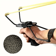 Outdoor Slingshot with Wrist Support & Beads