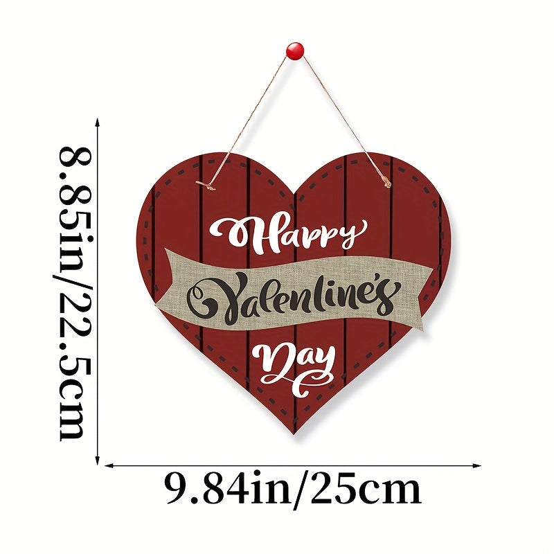 Heart Hanging Sign Happy Door Sign Party Decoration