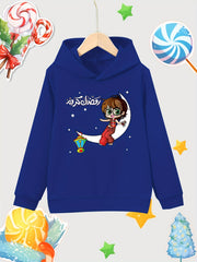 Moon Print Girls Hoodie Long Sleeve Sweatshirt