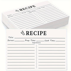 70pcs Recipe Cards Double Sided Blank For Bridal Shower And Wedding