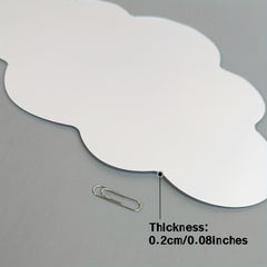 Cloud Plastic Mirror Wall Sticker for Kids Rooms