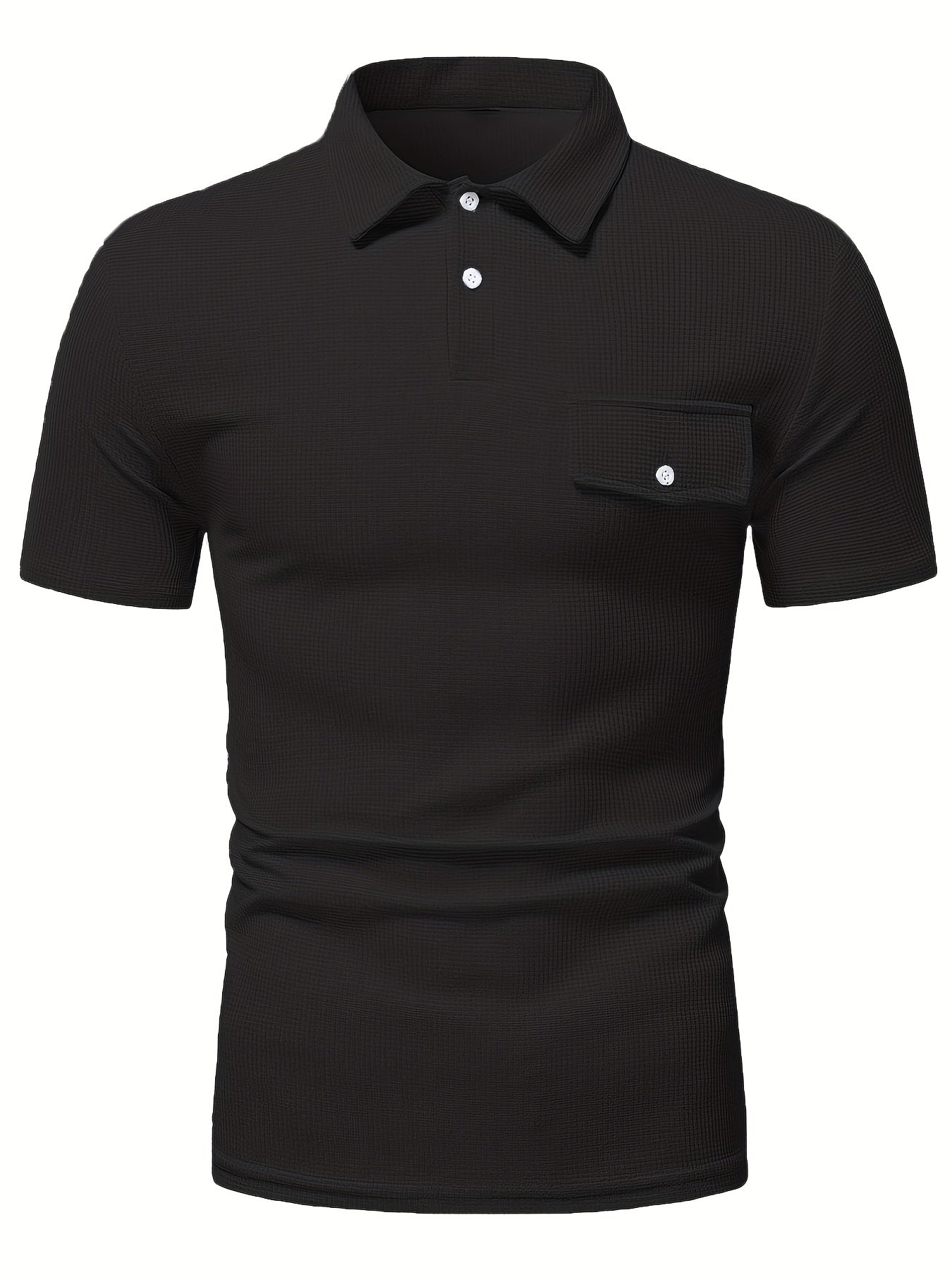 Men's Summer Polo Shirt With Flap Chest Detail