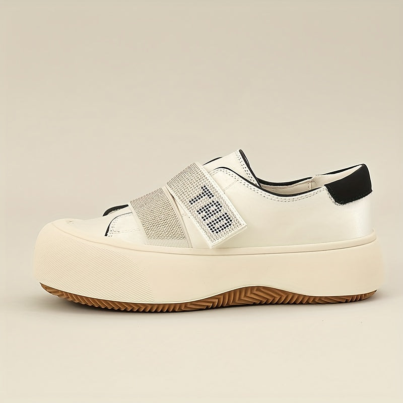 Women's Stylish Thick Bottom Shoes, Versatile Low Top Travel Shoes
