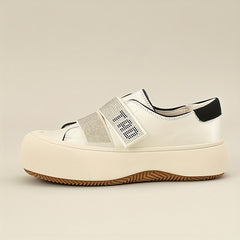 Women's Stylish Thick Bottom Shoes, Versatile Low Top Travel Shoes