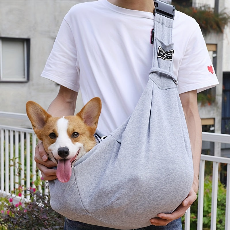 1pc Folding Dog Backpack Portable Breathable Pet Going Out Bag