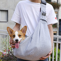 1pc Folding Dog Backpack Portable Breathable Pet Going Out Bag