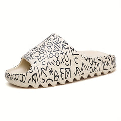Unisex Cartoon Cloud Slides Pillow Slippers Non Slip Shoes For Indoor Outdoor
