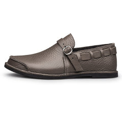 Men's Buckle Loafer Boat Shoes Lightweight Slip On Flat Shoes