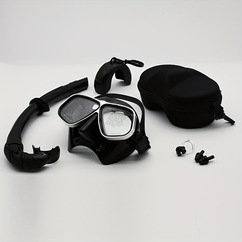 Diving Mask Aluminum Frame Snorkel Set For Diving