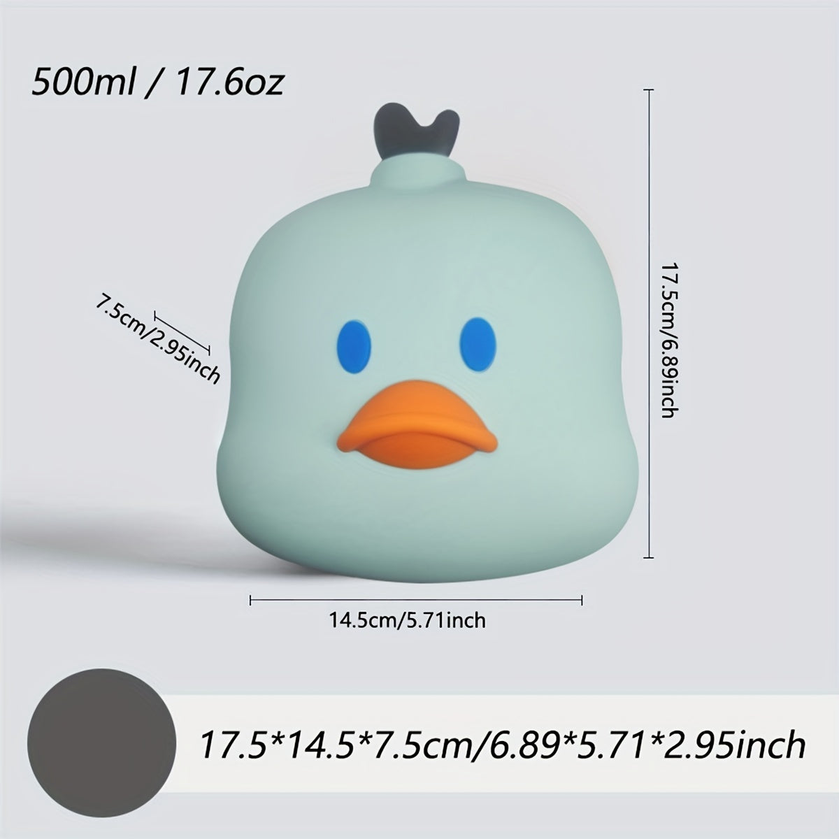 Cartoon Chicken Hot Water Bag Silicone Leakproof Bottle